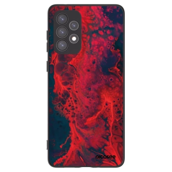Picasee Μαύρη θήκη σιλικόνης για Samsung Galaxy A73 5G - Organic red