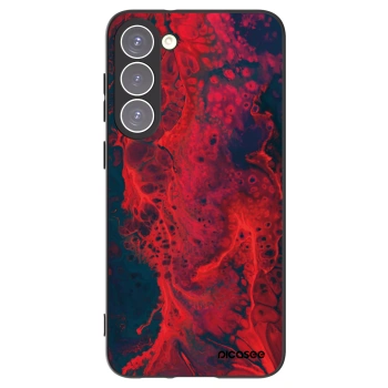 Picasee Μαύρη θήκη σιλικόνης για Samsung Galaxy S23+ 5G - Organic red