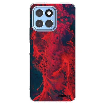 Picasee διαφανής θήκη σιλικόνης Honor X6 - Organic red