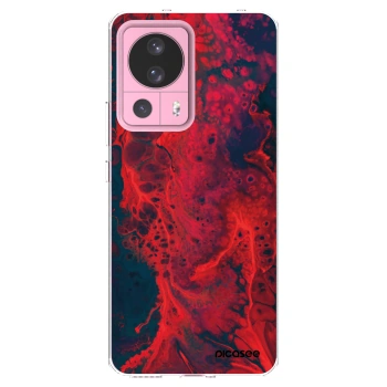 Picasee διαφανής θήκη σιλικόνης Xiaomi 13 Lite - Organic red