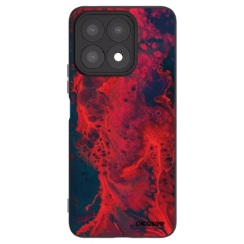 Picasee Μαύρη θήκη σιλικόνης για Honor X8a - Organic red