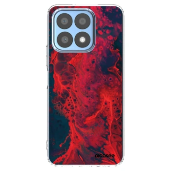 Picasee διαφανής θήκη σιλικόνης Honor X8a - Organic red
