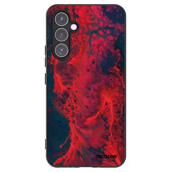 Picasee Μαύρη θήκη σιλικόνης για Samsung Galaxy A54 5G A546B - Organic red