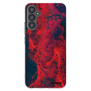 Picasee διαφανής θήκη σιλικόνης Samsung Galaxy A34 5G A346B - Organic red