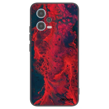 Picasee Μαύρη θήκη σιλικόνης για Xiaomi Redmi Note 12 5G - Organic red