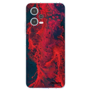 Picasee διαφανής θήκη σιλικόνης Xiaomi Redmi Note 12 5G - Organic red