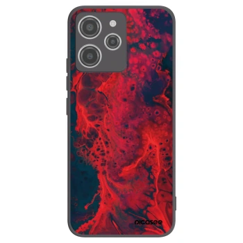 Picasee Μαύρη θήκη σιλικόνης για Xiaomi Redmi 12 4G - Organic red