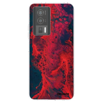 Picasee διαφανής θήκη σιλικόνης Xiaomi Poco F5 Pro 5G - Organic red