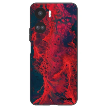 Picasee Μαύρη θήκη σιλικόνης για Honor 90 Lite 5G - Organic red