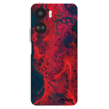 Picasee διαφανής θήκη σιλικόνης Honor 90 Lite 5G - Organic red