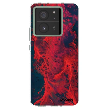 Picasee διαφανής θήκη σιλικόνης Xiaomi 13T Pro - Organic red