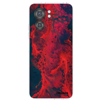 Picasee διαφανής θήκη σιλικόνης Motorola Edge 40 - Organic red