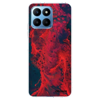 Picasee διαφανής θήκη σιλικόνης Honor 70 Lite - Organic red