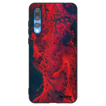 Picasee Μαύρη θήκη σιλικόνης για Huawei P20 Pro - Organic red