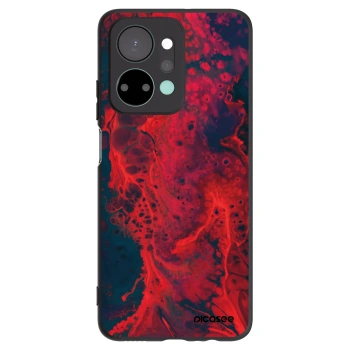 Picasee Μαύρη θήκη σιλικόνης για Honor X7a - Organic red