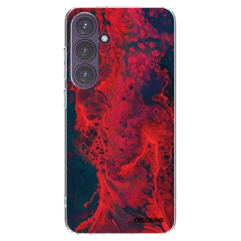 Picasee διαφανής θήκη σιλικόνης Samsung Galaxy S24+ S926B 5G - Organic red