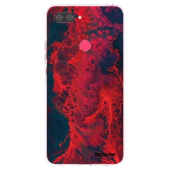 Picasee διαφανής θήκη σιλικόνης Xiaomi Mi 8 Lite - Organic red
