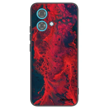 Picasee Μαύρη θήκη σιλικόνης για Motorola Edge 40 Neo - Organic red