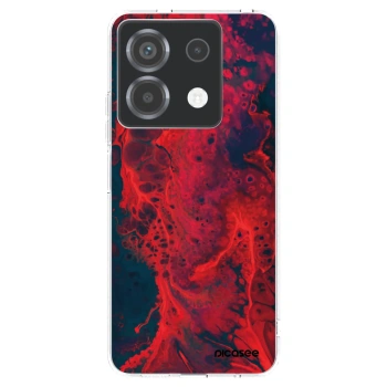 Picasee διαφανής θήκη σιλικόνης Xiaomi Poco X6 - Organic red