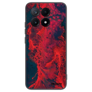 Picasee Μαύρη θήκη σιλικόνης για Xiaomi Poco X6 Pro - Organic red