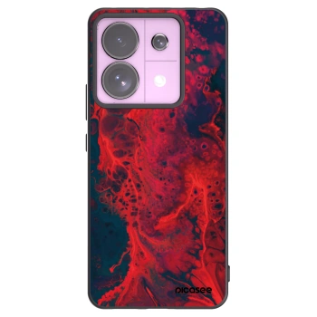 Picasee Μαύρη θήκη σιλικόνης για Xiaomi Redmi Note 13 Pro 5G - Organic red