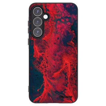 Picasee Μαύρη θήκη σιλικόνης για Samsung Galaxy A55 5G A556B - Organic red