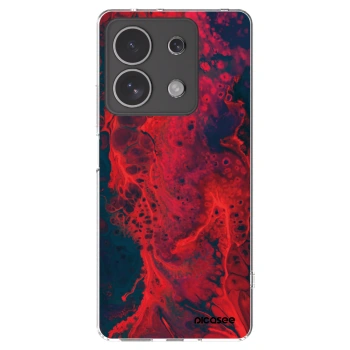 Picasee διαφανής θήκη σιλικόνης Xiaomi Redmi Note 13 4G - Organic red