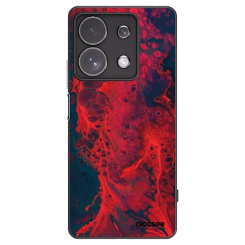 Picasee Μαύρη θήκη σιλικόνης για Xiaomi Redmi Note 13 Pro 4G - Organic red