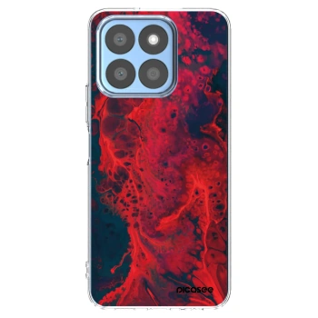 Picasee διαφανής θήκη σιλικόνης Honor X8b - Organic red