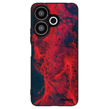 Picasee Μαύρη θήκη σιλικόνης για Xiaomi Redmi 13 4G - Organic red