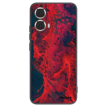 Picasee Μαύρη θήκη σιλικόνης για Motorola Moto G85 - Organic red