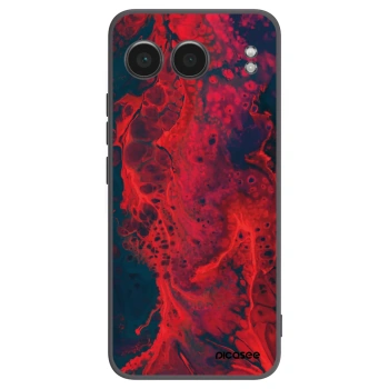 Picasee Μαύρη θήκη σιλικόνης για OnePlus Nord 4 - Organic red