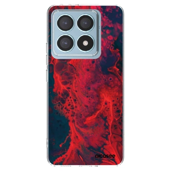 Picasee διαφανής θήκη σιλικόνης Xiaomi 14T Pro - Organic red