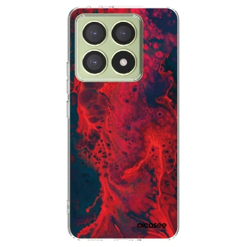 Picasee διαφανής θήκη σιλικόνης Xiaomi 14T - Organic red