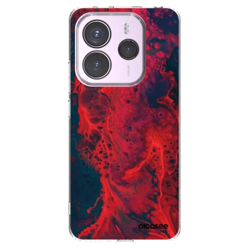 Picasee διαφανής θήκη σιλικόνης Xiaomi Redmi Note 14 5G - Organic red