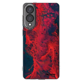 Picasee διαφανής θήκη σιλικόνης Samsung Galaxy S25 Edge 5G - Organic red