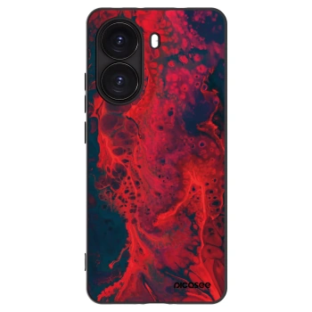 Picasee Μαύρη θήκη σιλικόνης για Xiaomi Poco X7 Pro 5G - Organic red
