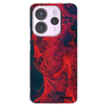 Picasee διαφανής θήκη σιλικόνης Xiaomi Redmi Note 14 4G - Organic red