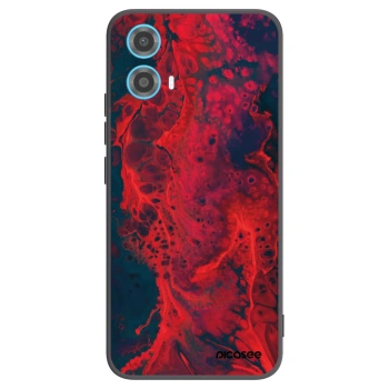 Picasee Μαύρη θήκη σιλικόνης για Motorola Moto G34 5G - Organic red