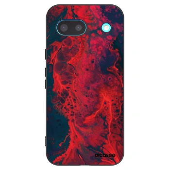Picasee Μαύρη θήκη σιλικόνης για Google Pixel 8a - Organic red