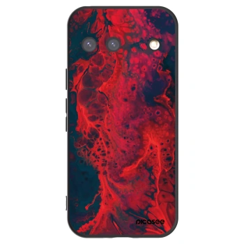Picasee Μαύρη θήκη σιλικόνης για Google Pixel 9 - Organic red