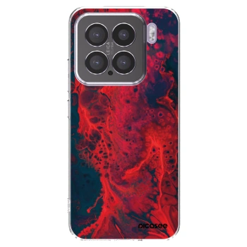 Picasee διαφανής θήκη σιλικόνης Xiaomi 15 - Organic red