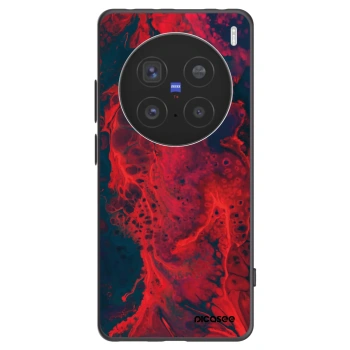 Picasee Μαύρη θήκη σιλικόνης για Vivo X200 Pro - Organic red