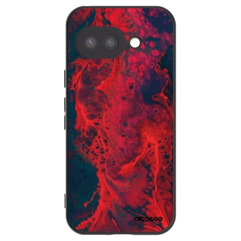 Picasee Μαύρη θήκη σιλικόνης για Google Pixel 9a - Organic red