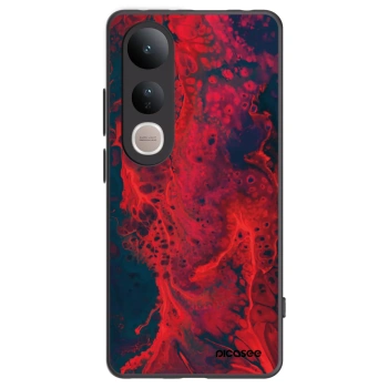 Picasee Μαύρη θήκη σιλικόνης για Vivo V50 Lite 5G - Organic red