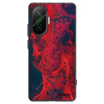 Picasee Μαύρη θήκη σιλικόνης για Xiaomi Poco F7 Pro 5G - Organic red