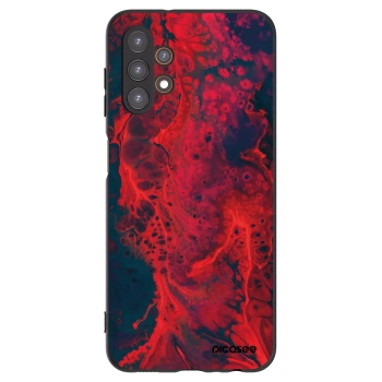 Picasee Μαύρη θήκη σιλικόνης για Samsung Galaxy A13 5G - Organic red