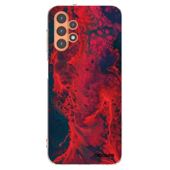 Picasee διαφανής θήκη σιλικόνης Samsung Galaxy A13 5G - Organic red