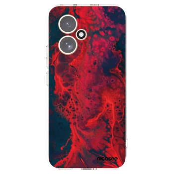 Picasee διαφανής θήκη σιλικόνης Honor 400 5G - Organic red