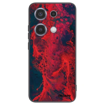 Picasee Μαύρη θήκη σιλικόνης για Xiaomi Redmi Note 14S - Organic red